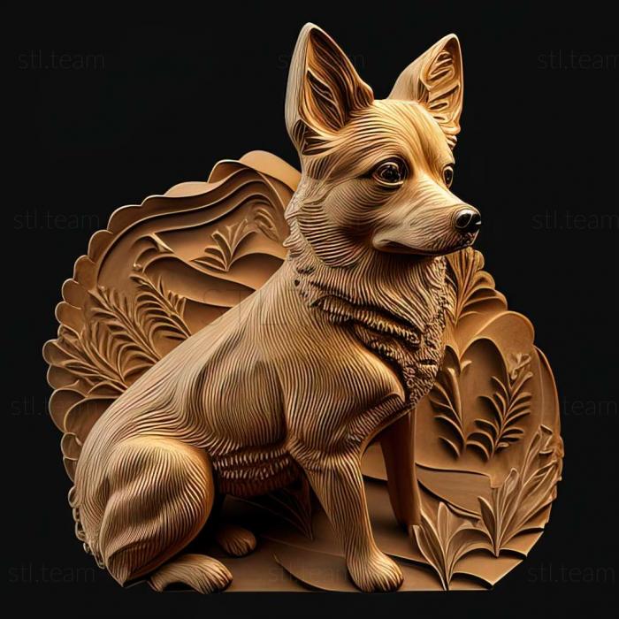 3D model Ryukyu dog breed dog (STL)